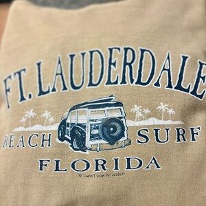 Beige Ft. Lauderdale Graphic Sweatshirt